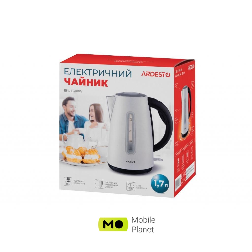 Ardesto EKL-F300W Тип: обычный; Объем: 1.7 л;