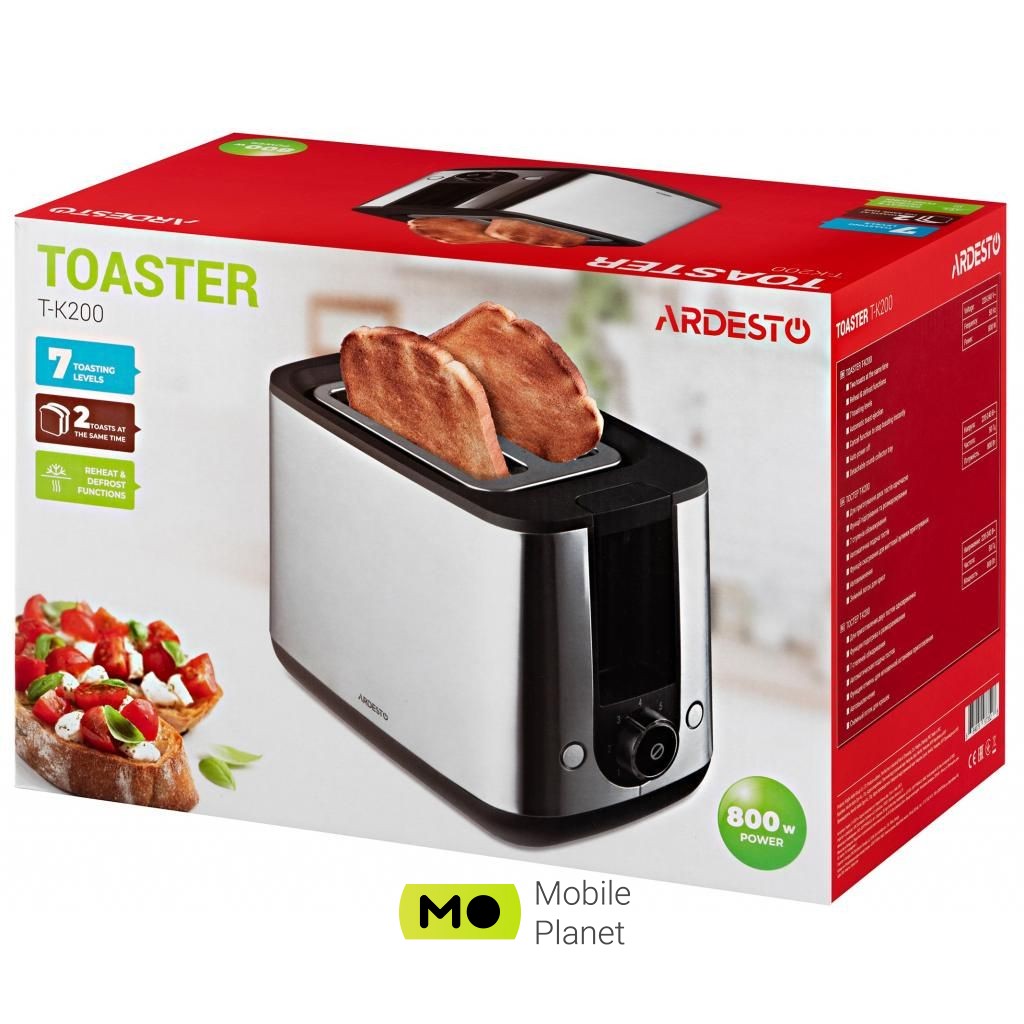 Ardesto T-K200 Потужність: 800 Вт; Тип