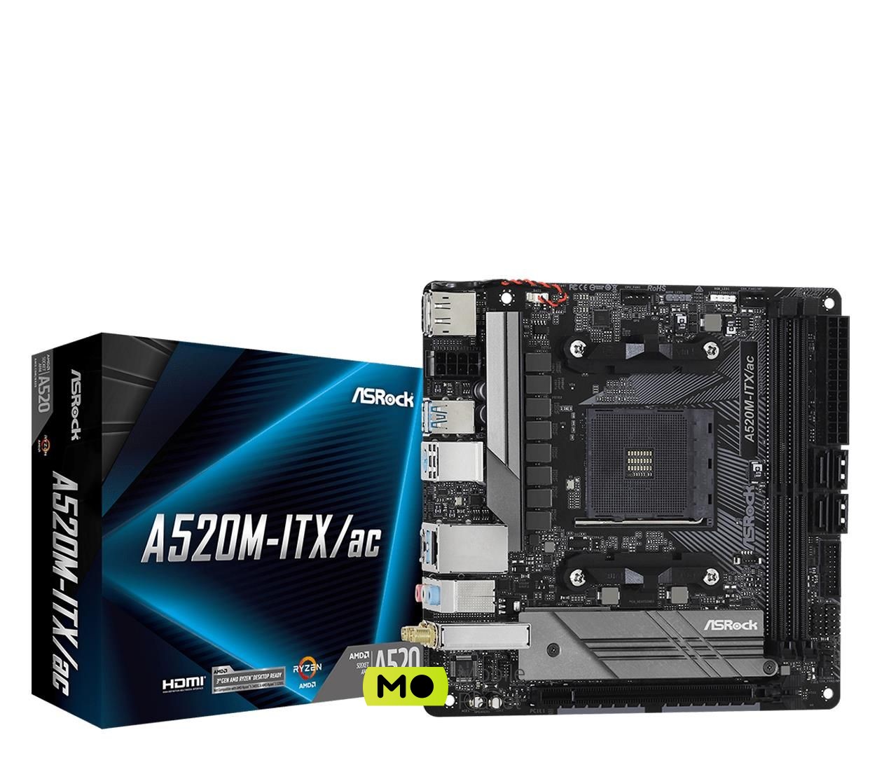 ASRock A520M-ITX / AC EU Підтримувані процесори: AMD Ryzen ™;