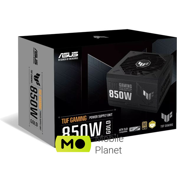 ASUS 850W TUF-GAMING-850G PCIE5 Gold (90YE00S2-B0NA00) (UA) Тип БП: модульні, для
