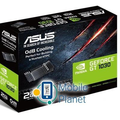 ASUS GeForce GT1030 2048Mb Silent (GT1030-SL-2G-BRK) (90YV0AT0-M0NA00) Сімейство графіки: NVIDIA; Серія:
