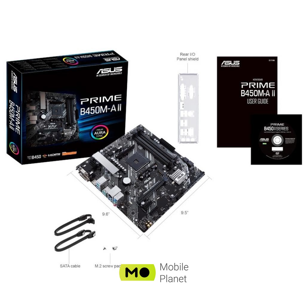 ASUS PRIME B450M-A II (90MB15Z0-M0EAY0) (UA) Вид: для комп'ютера; Призначення: