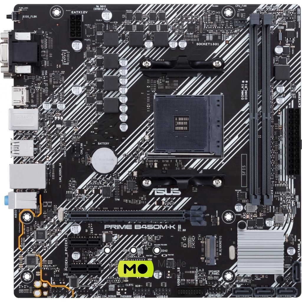 ASUS PRIME B450M-K II (90MB1600-M0EAY0) Модель чіпсета AMD B450