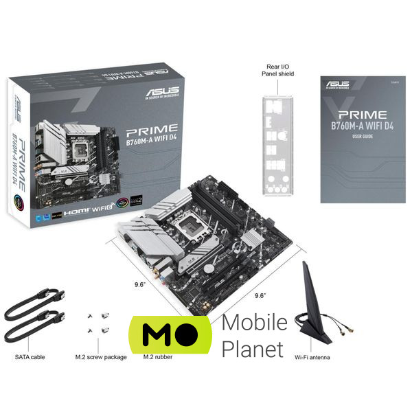 ASUS PRIME B760M-A WIFI D4 (90MB1CX0-M1EAY0) (UA) Призначення: звичайна; Сокет: 1700;