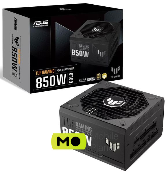 ASUS TUF GAMING 850W 80 Plus Gold (90YE00S2-B0NA00) EU Максимальна потужність; Вт: 850