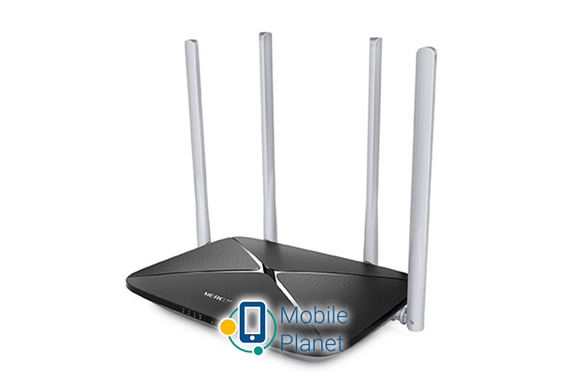 Бездротовий маршрутизатор Mercusys AC12 Швидкість WiFi: 802.11 a / b / g / n / ac 1200