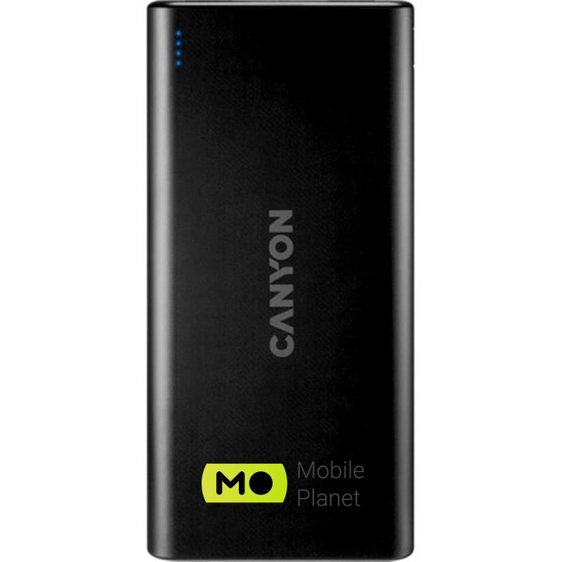 Canyon 10000mAh Black (CNE-CPB1006B) (UA) Ємність: 10000 мА / год; Технологія: