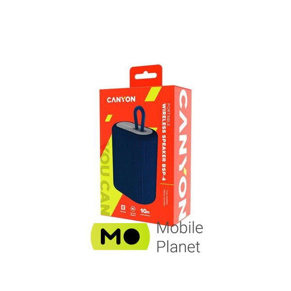 Canyon BSP-4 Bluetooth Blue (CNE-CBTSP4BL) (UA) Підключення: бездротове;