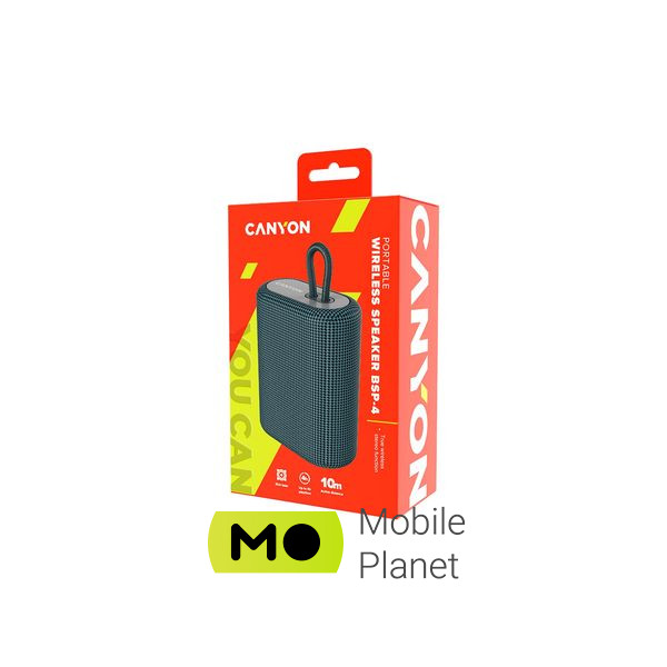 Canyon BSP-4 Bluetooth Dark Grey (CNE-CBTSP4DG) (UA) Підключення: бездротове;