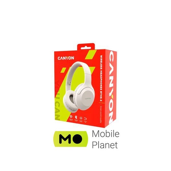 Canyon BTHS-3 Beige (CNS-CBTHS3BE) (UA) Тип пристрою: гарнітура; Тип: