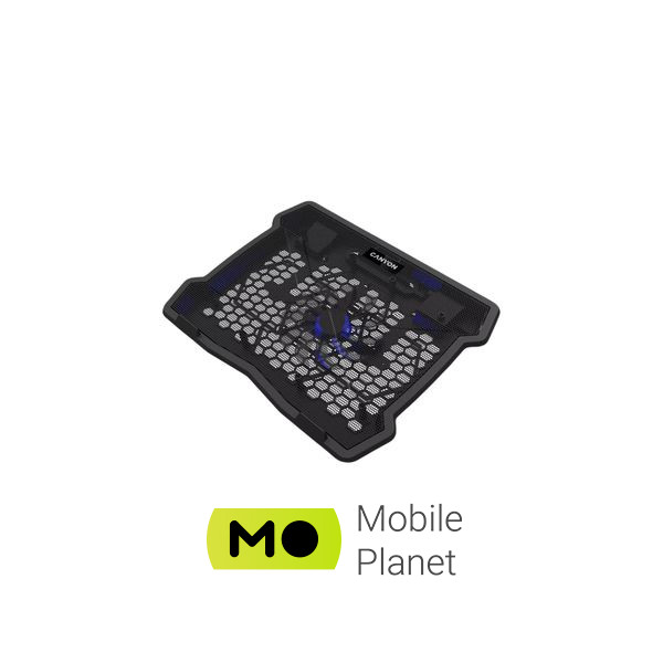 Canyon NS02, 10-15.6 laptop, single fan with 2x2.0 USB hub (CNE-HNS02) (UA) Тип: Для ноутбуків до 15.6; Розмір: