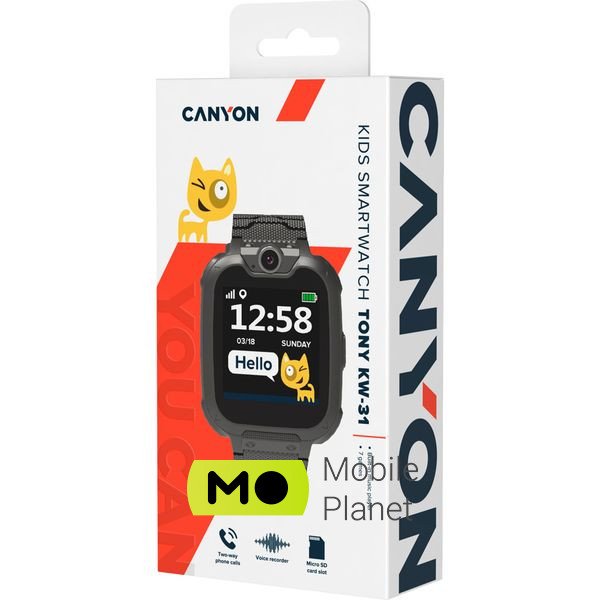 CANYON Tony KW-31 Black (CNE-KW31BB) (UA) Модель: Tony KW-31; Процесор: MediaTek