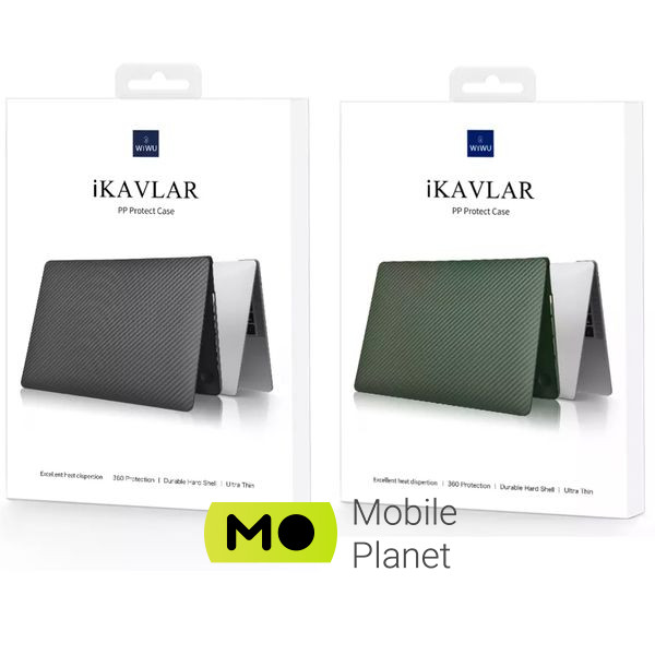 Чохол-накладка WIWU для MacBook Pro 13 (2016-2020) Kevlar Series (Green) Чохол-накладка WIWU для MacBook Pro 13
