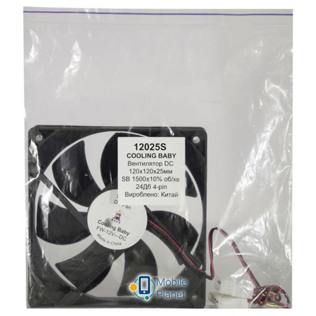 Cooling Baby 12025S (UA) Кількість вентиляторів: 1;