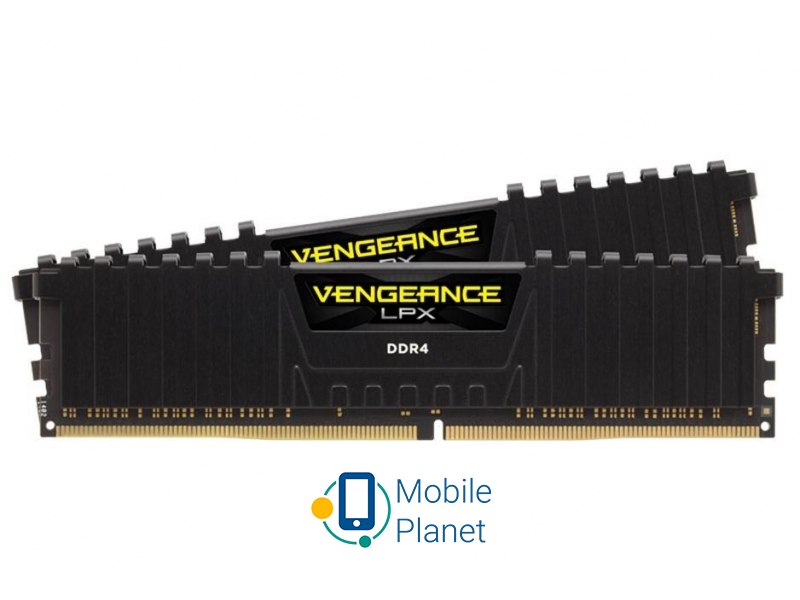 Corsair 16GB 3200MHz Vengeance LPX Black CL16 (2x8GB) (CMK16GX4M2B3200C16) EU Тип пам'яті: DDR4; Обсяг: 16 Гб (2x8 Гб);