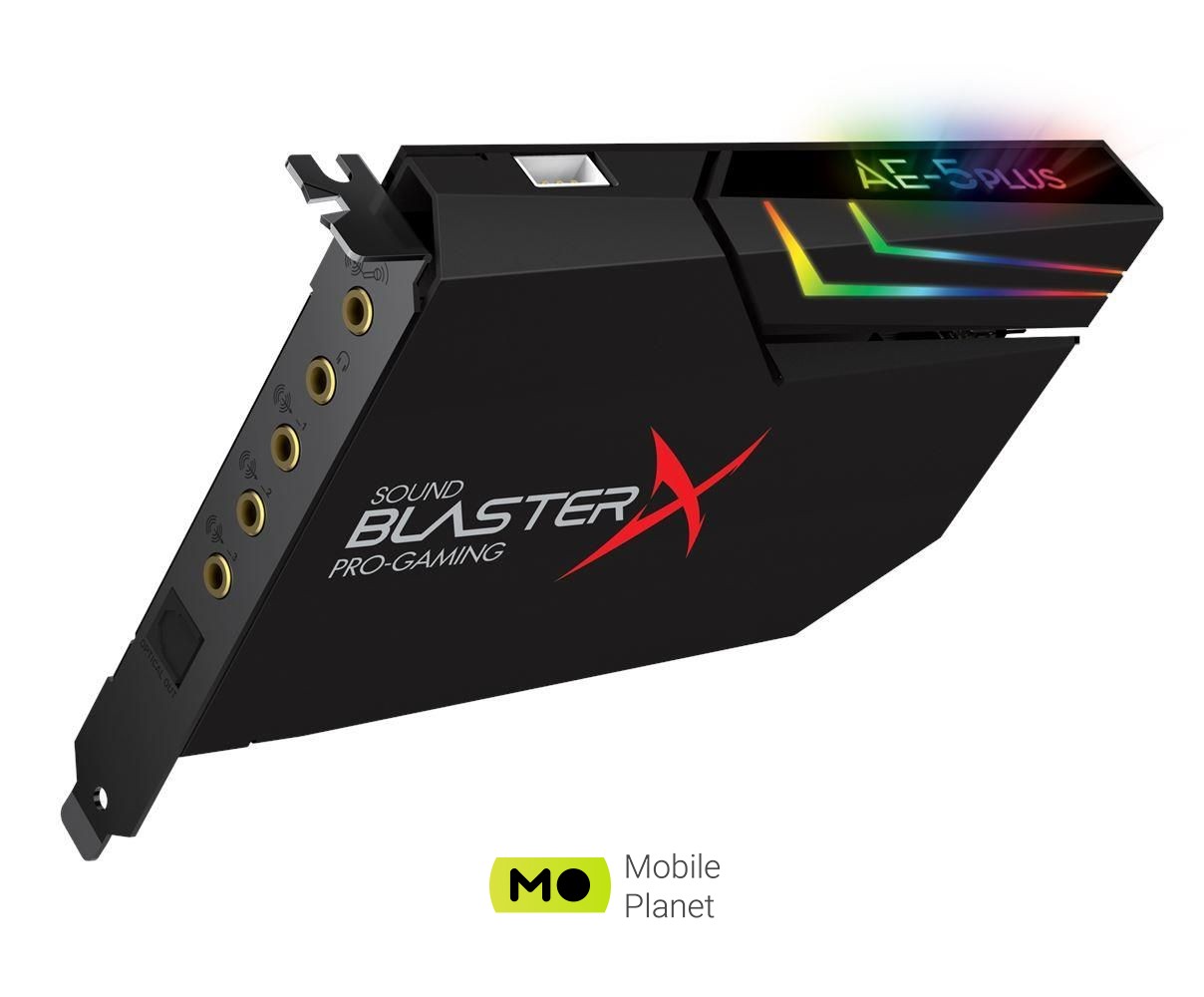 Creative Sound Blaster X AE-5 Plus (70SB174000003) EU Тип: всередині; Звук: 5,1;