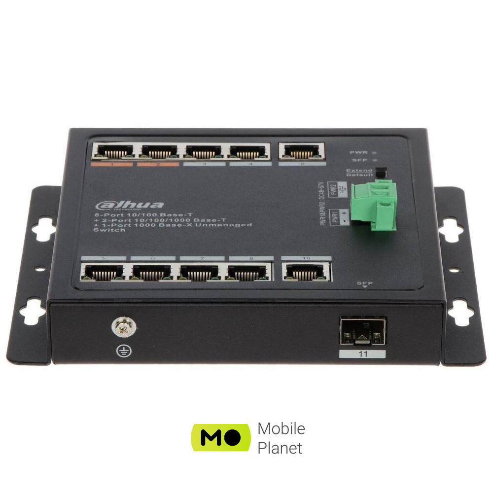 Dahua Technology DH-PFS3111-8ET-96-F (UA) Кількість портів Fast Ethernet (10 / 100): 8