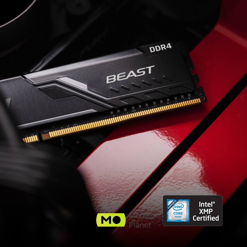 DDR4 16GB 3200 MHz Fury Beast Black HyperX (Kingston Fury) (KF432C16BB1 / 16) Кількість модулів у наборі 1