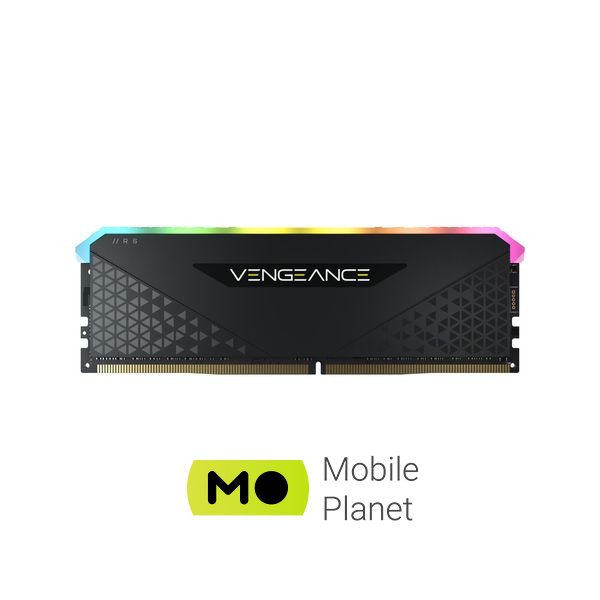DDR4 16GB 3200 MHz Vengeance RGB RS Black Corsair (CMG16GX4M1E3200C16) (UA) Тип пам'яті: DDR4; Об'єм пам'яті: 16