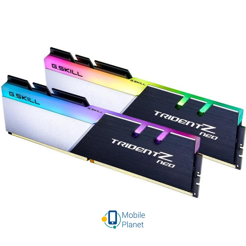 DDR4 32GB (2x16GB) 3200 MHz TridentZ NEO G.Skill (F4-3200C16D-32GTZN) Тип пам'яті: DDR4; Обсяг пам'яті: 32