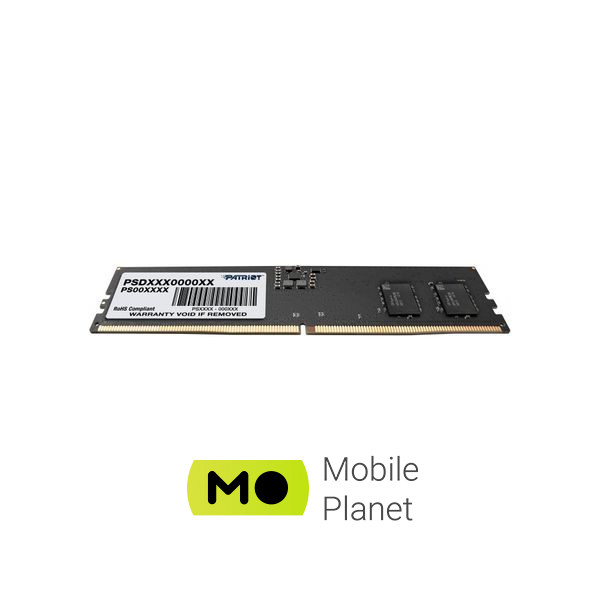 DDR5 8GB 4800 MHz Signature Patriot (PSD58G480041) (UA) Объем памяти 8 ГБ