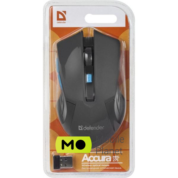 Defender Accura MM-275 Black-Blue (52275) (UA) Тип: Класичний; Підключення: