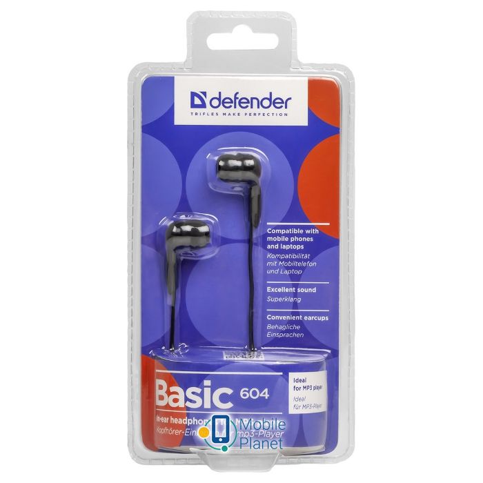 DEFENDER Basic 604 Black (63604) (UA) Модель: Basic 604; Підключення: