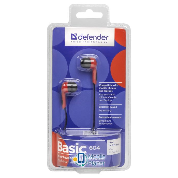 DEFENDER Basic 604 Black/Red (63605) (UA) Модель: Basic 604; Підключення:
