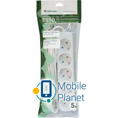 Defender E550 5.0 m 5 троянд white (99231) (UA) Тип: подовжувач; Сумарна