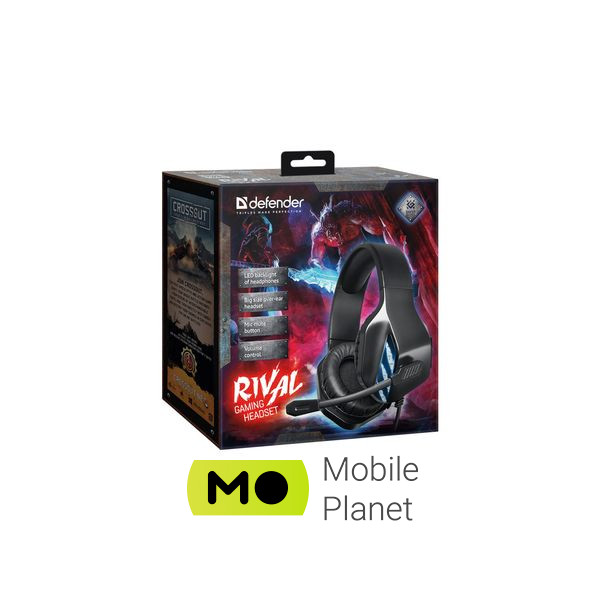 Defender Rival Black (64565) (UA) Тип пристрою: гарнітура; Тип: