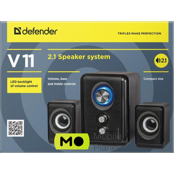Defender V11 Black (65111) (UA) Тип: стовпчики для комп'ютера;