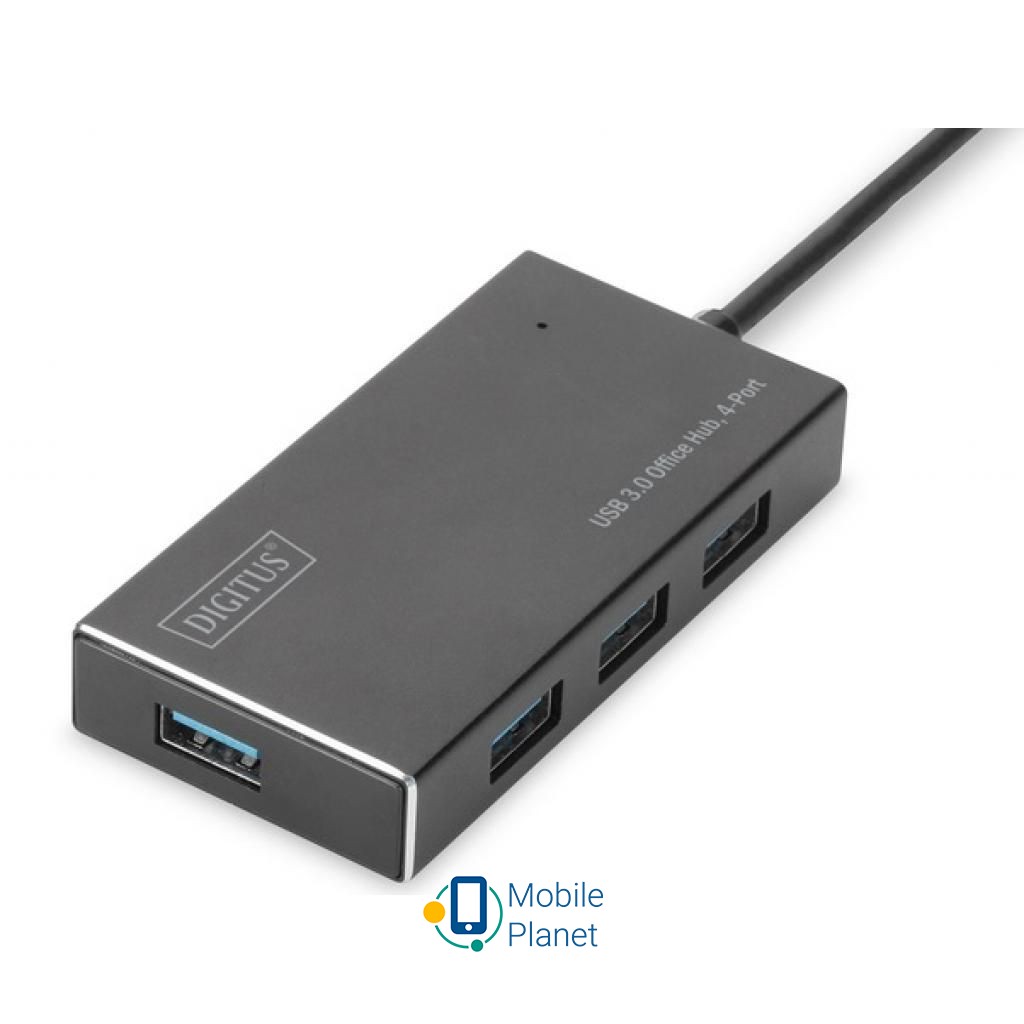 DIGITUS USB 3.0 Hub, 4-port (DA-70240-1) (UA) Интерфейсы: 4xUSB 3.0;