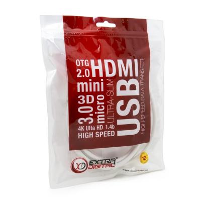 DisplayPort to HDMI 2.0m EXTRADIGITAL (KBD1669) (UA) Тип: кабель; Тип Вхід: DisplayPort; Тип