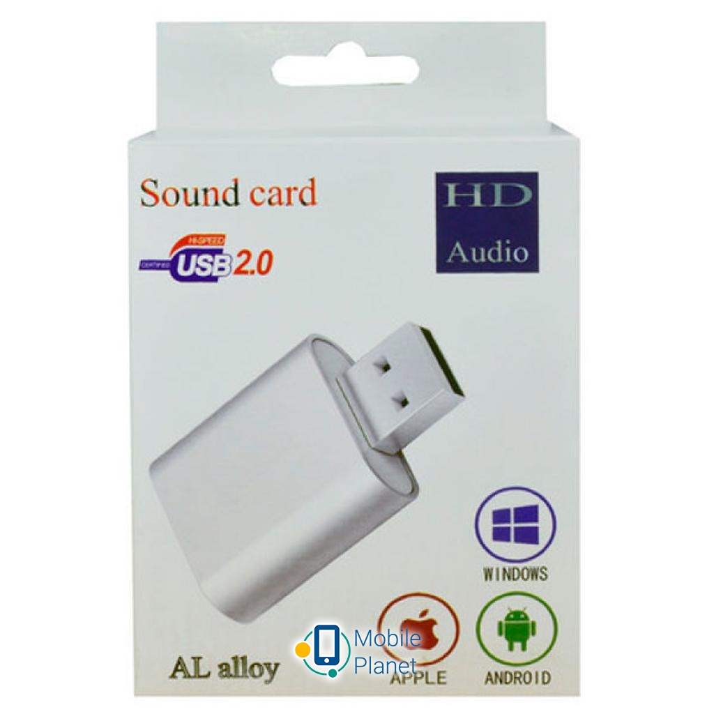 Dynamode USB-SOUND7-ALU black (UA) Интерфейс: USB 2.0; Количество