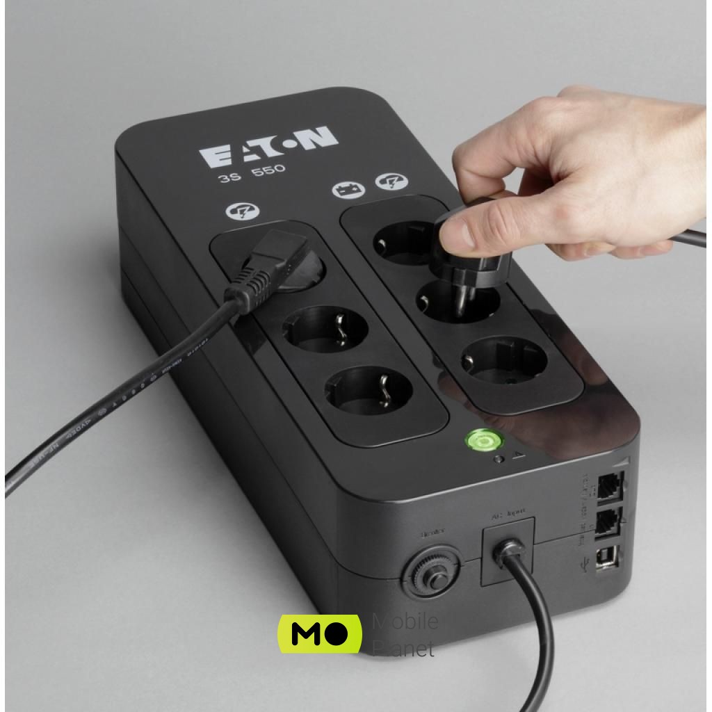 Eaton 3S 550VA (9400-43157) (UA) Масса, кг: 2.9 кг; Класс товара: для