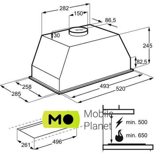 Electrolux LFG 525 K Тип установки: Повністю