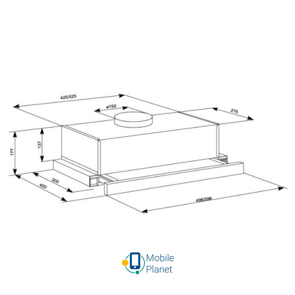 ELEYUS Cyclon 700 60 IS Фільтри: алюмінієвий; Тип