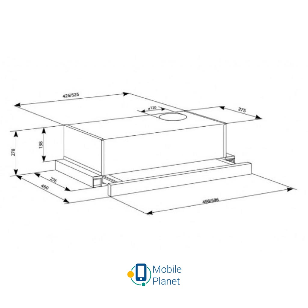 ELEYUS LOTUS 470 50 WH (UA) Тип інсталяції: Вбудований;