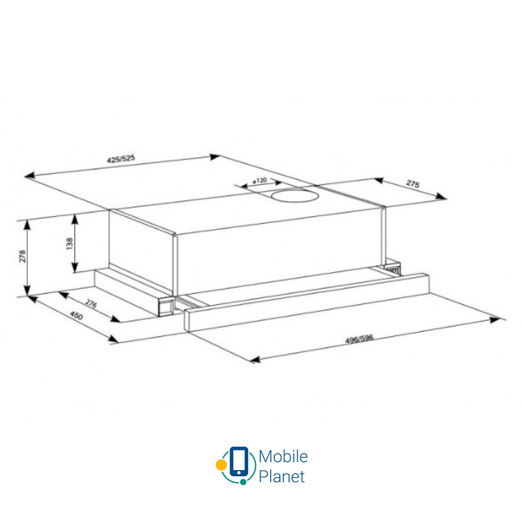 ELEYUS LOTUS 470 60 BL (UA) Фільтри: алюмінієвий; Тип