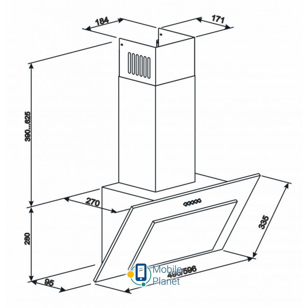ELEYUS VERTICAL 700 60 BL (UA) Тип: похила; Фільтри: