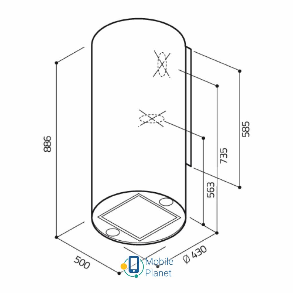 ELICA TUBE PRO IX/A/43 Ширина корпусу: 430 мм; Тип: