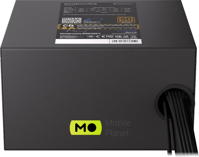 ENDORFY Vero L5 700W 80 Plus Bronze (EY7A006) EU Тип проводки  не модульный