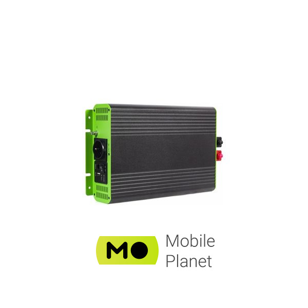 EnerGenie 12V/230V 2000W (4000W peak power) чиста синусоїда (EG-PWC-PS2000-01) (UA) Вхідна напруга: 12 В; Вихідна