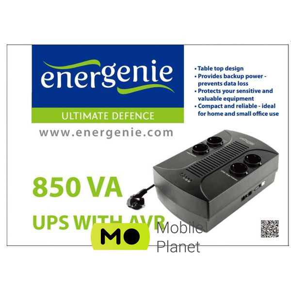 EnerGenie EG-UPS-002 850VA, (EG-UPS-002) (UA) Клас товару: для домашніх ПК; Тип