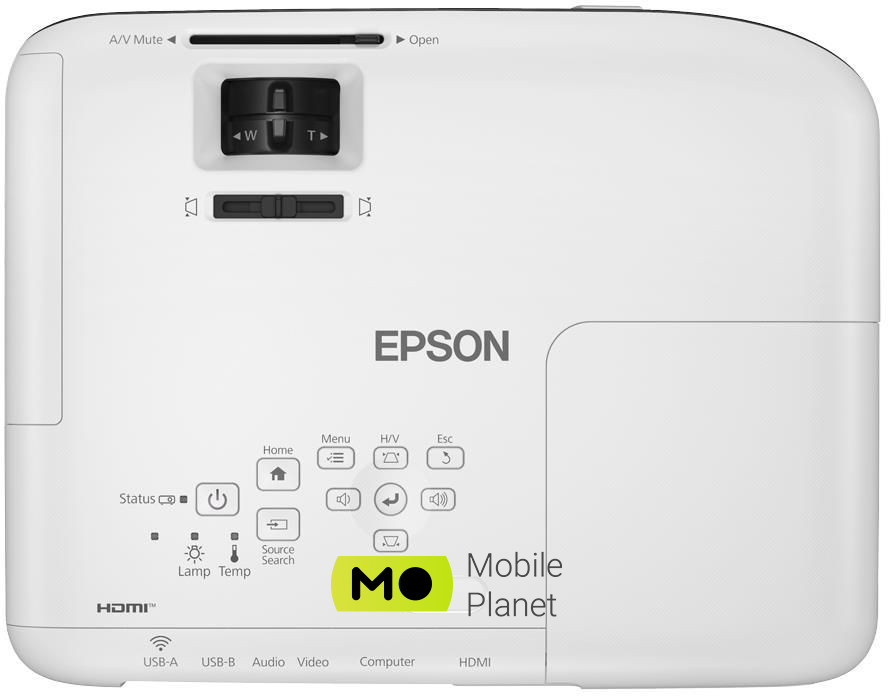Epson EB-W51 3LCD (V11H977040) EU Дисплей технології: 3LCD; Рідне