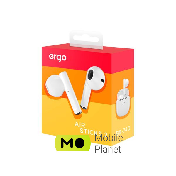 Ergo BS-740 Sticks Nano 2 White (BS-740W) (UA) Тип пристрою: гарнітура; Тип: TWS