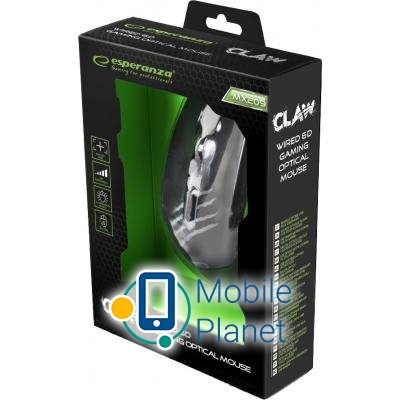 Esperanza MX209 Claw (EGM209G) Тип: Геймерські, дротові;