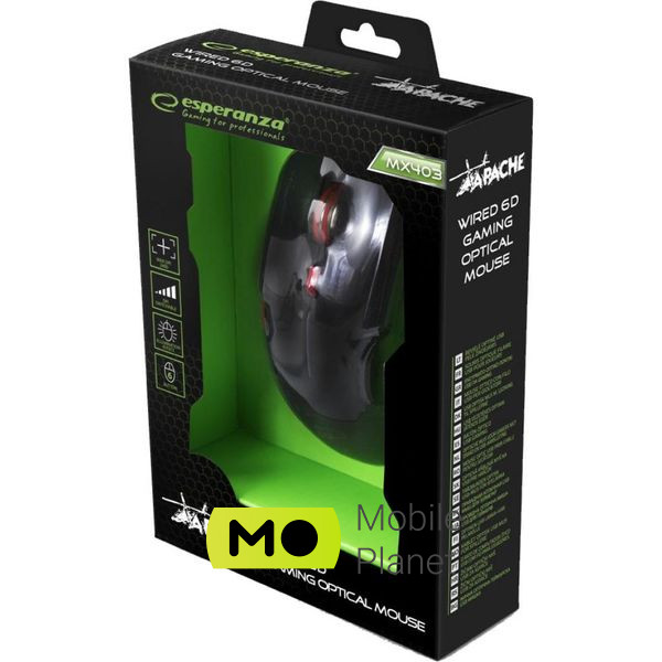 Esperanza MX403 Apache red (EGM403R) (UA) Тип: Геймерські; Підключення: