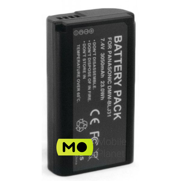 Extradigital Panasonic BLJ31, Li-ion, 3050 mAh (BDP2696) (UA) Совместим с аккумулятором BLJ31