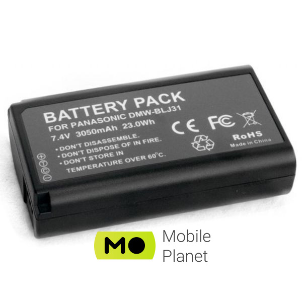 Extradigital Panasonic BLJ31, Li-ion, 3050 mAh (BDP2696) (UA) Производитель камеры PANASONIC
